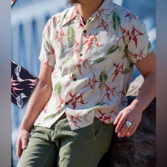 Sandro Camp- Collar printed Woven Shirt - Picture 1 of 8